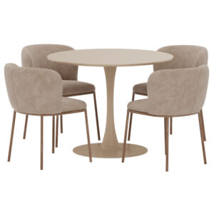 Glade, Edina – Ensemble repas rond – Beige