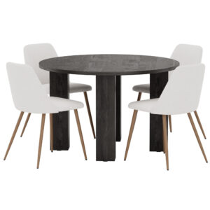 Juno, Night – Ensemble repas rond – Noir