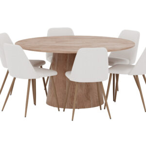 Lanzo, Night – Ensemble repas rond – Naturel
