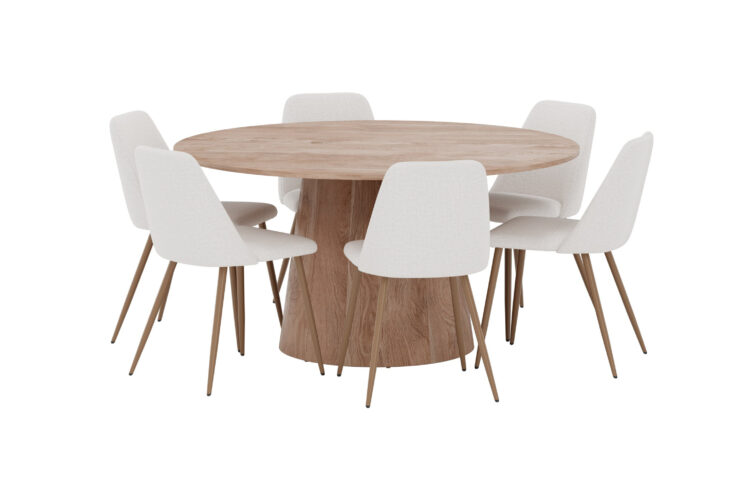 Lanzo, Night – Ensemble repas rond – Naturel