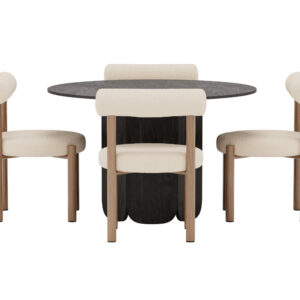 Tekla, Tillo – Ensemble repas rond – Noir