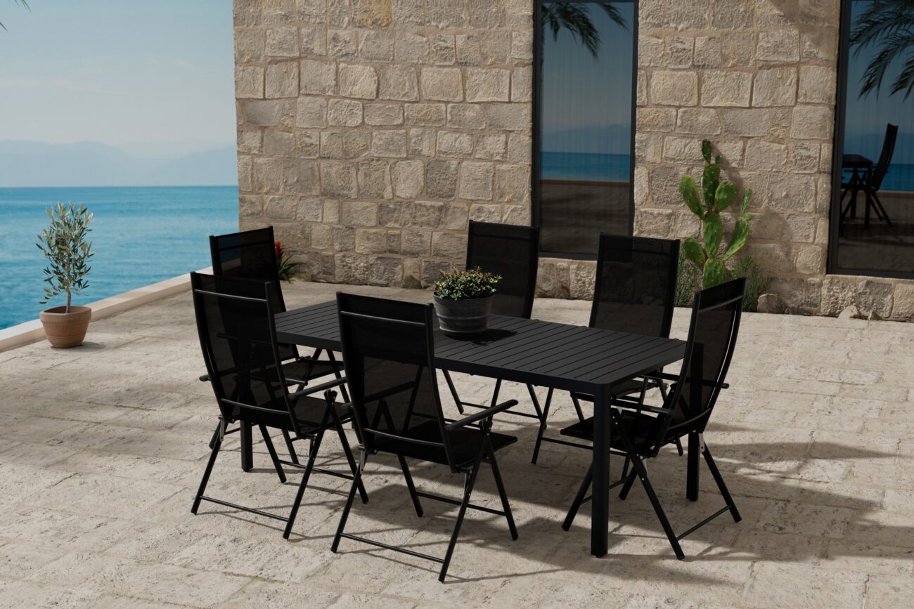 Giardini, Levanzo – Ensemble repas – Noir