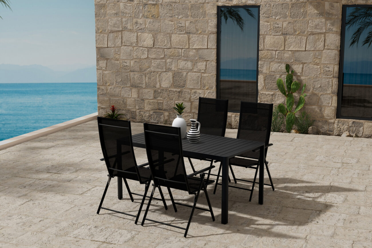 Giardini, Levanzo – Ensemble repas – Noir