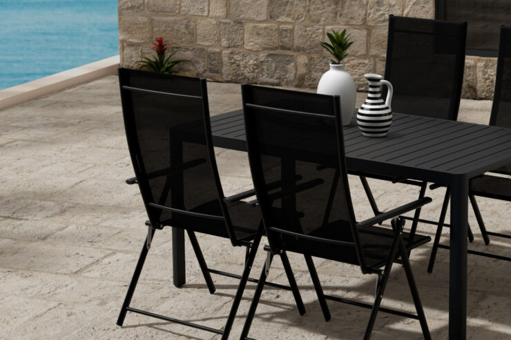 Giardini, Levanzo – Ensemble repas – Noir