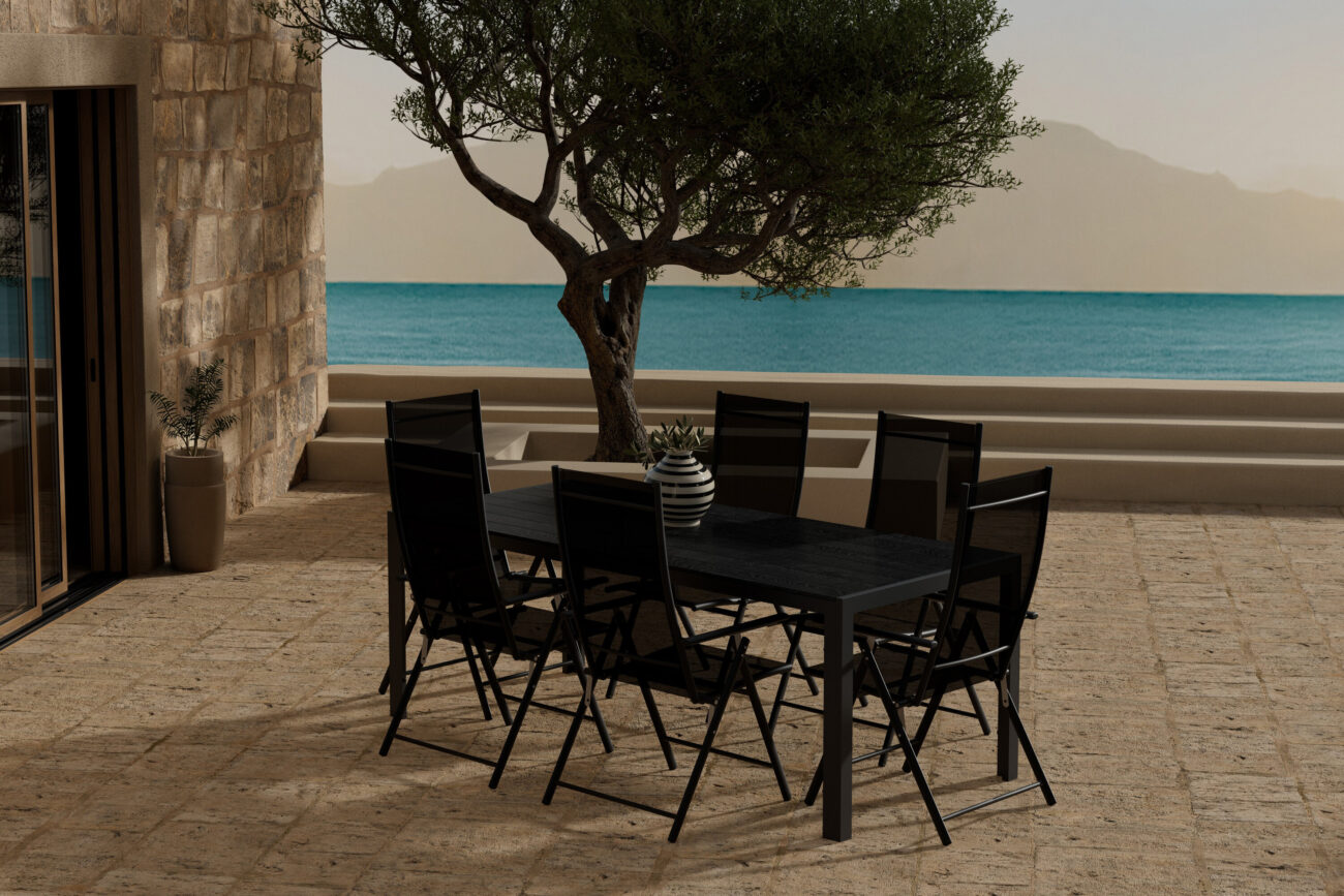 Break, Levanzo – Ensemble repas – Noir