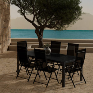 Break, Levanzo – Ensemble repas – Noir