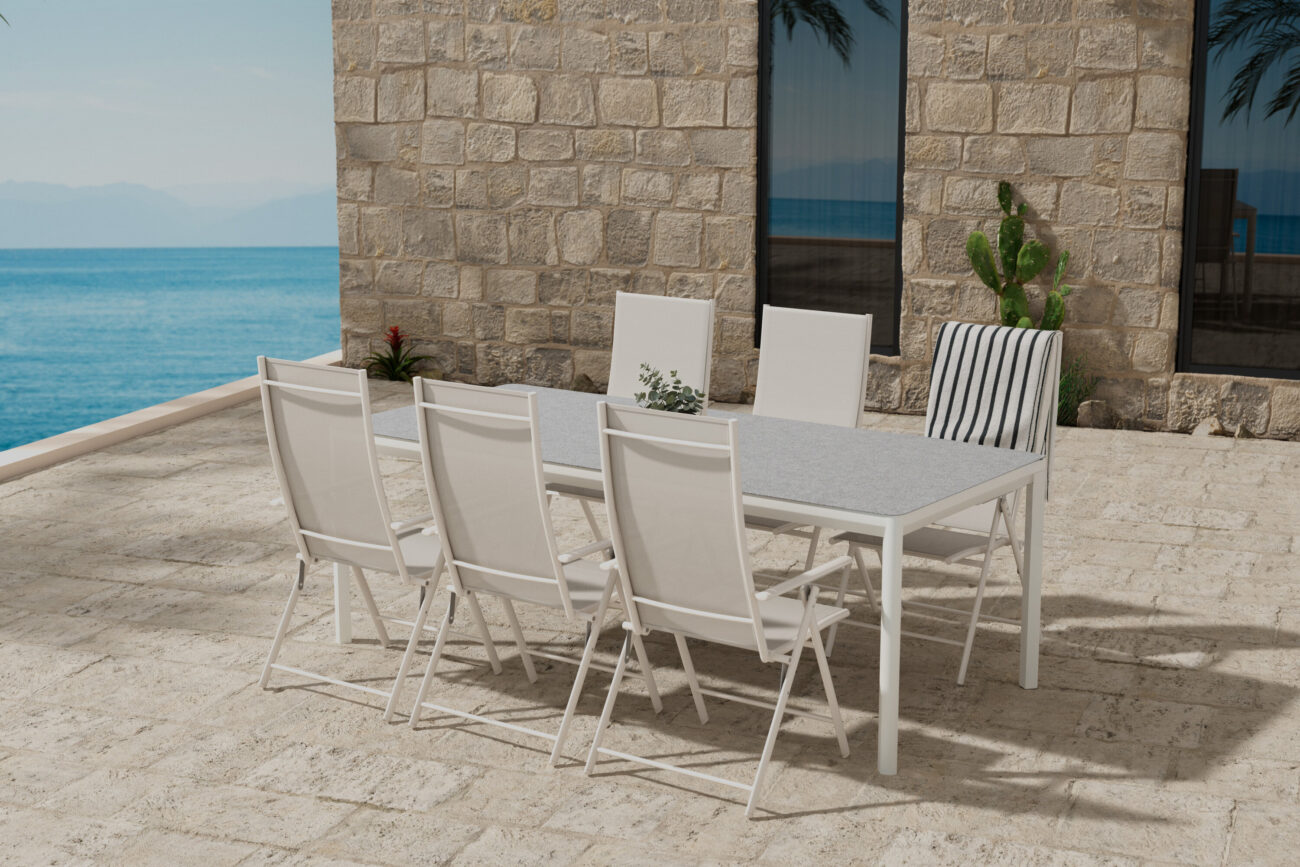 Lino, Levanzo – Ensemble repas – Gris clair