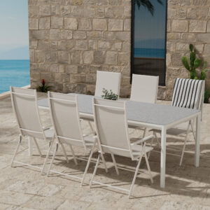 Lino, Levanzo – Ensemble repas – Gris clair