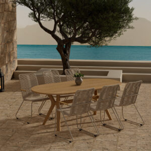 Kenya, Bois – Ensemble repas – Naturel