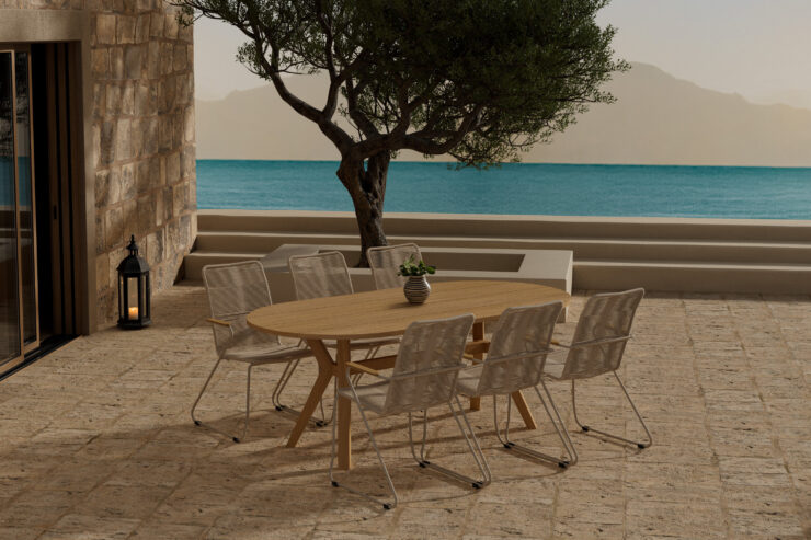 Kenya, Bois – Ensemble repas – Naturel