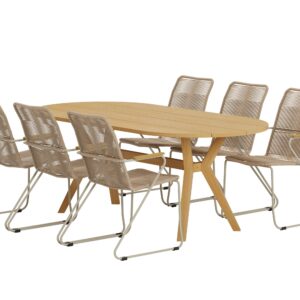 Kenya, Bois – Ensemble repas – Naturel