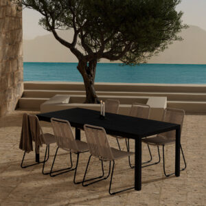 Mirko, Lindos – Ensemble repas – Noir