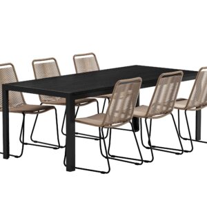 Mirko, Lindos – Ensemble repas – Noir