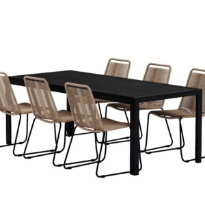 Mirko, Lindos – Ensemble repas – Noir