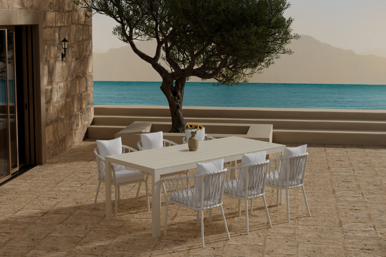 Mirko, Linos – Ensemble repas – Beige