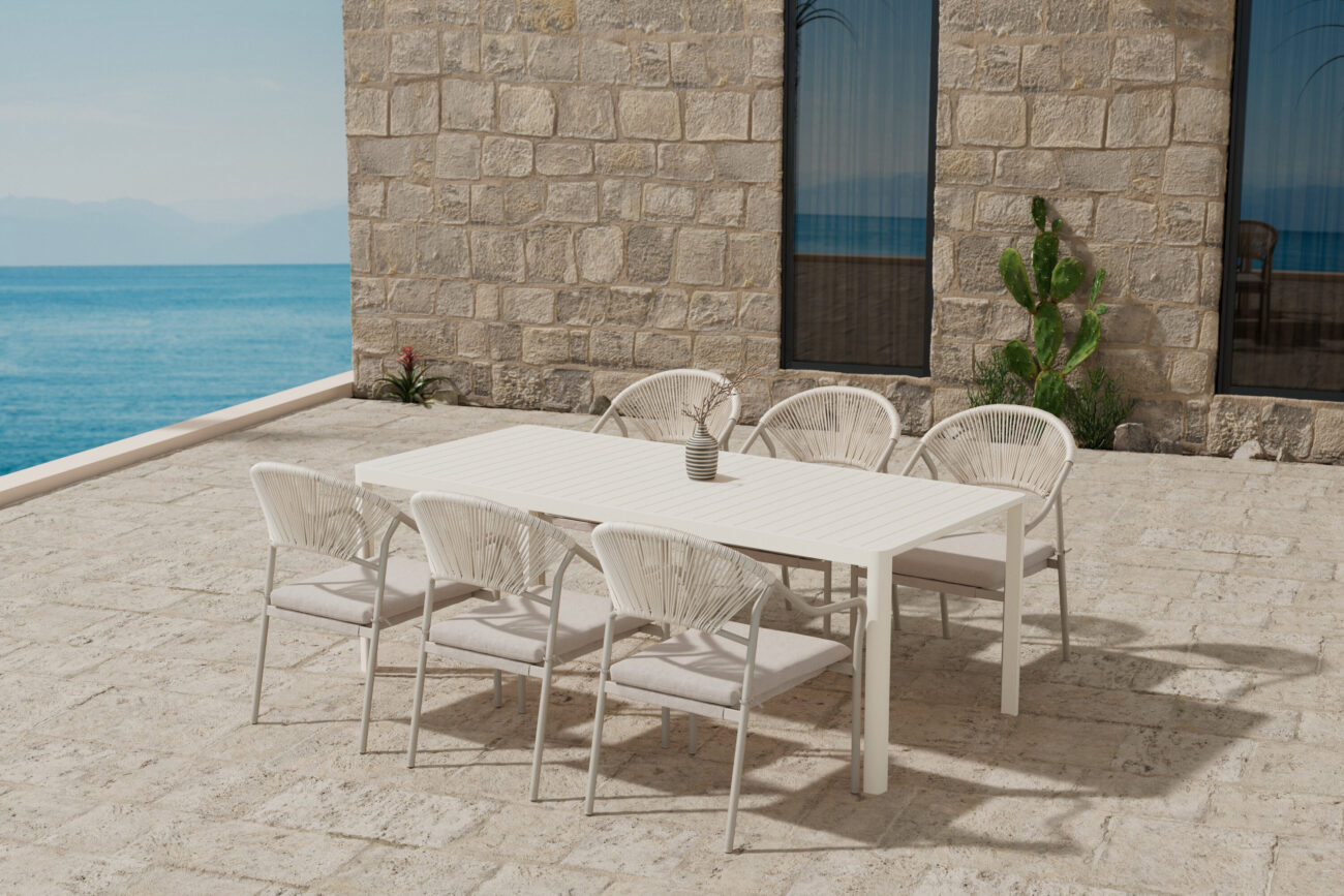 Giardini, Paros – Ensemble repas – Beige