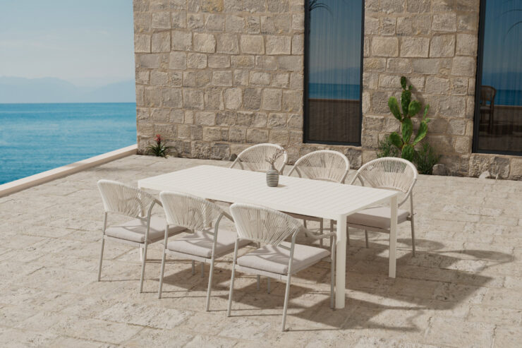 Giardini, Paros – Ensemble repas – Beige