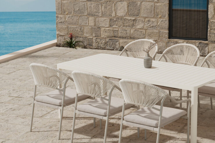 Giardini, Paros – Ensemble repas – Beige