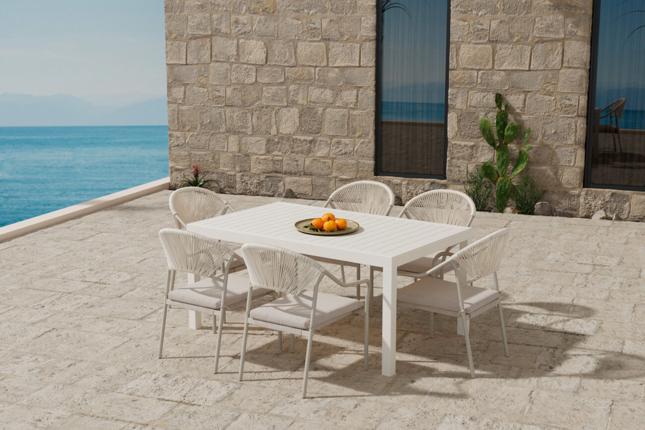 Capo, Paros – Ensemble repas – Beige