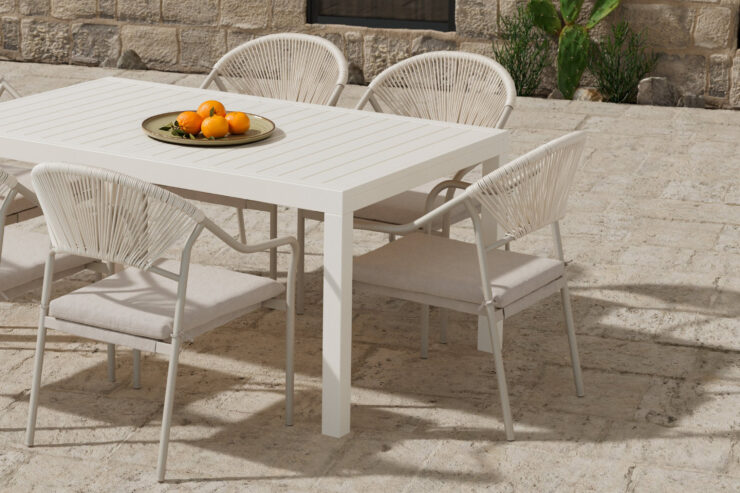 Capo, Paros – Ensemble repas – Beige