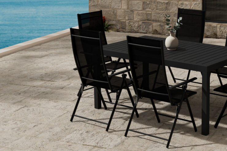 Capo, Levanzo – Ensemble repas – Noir