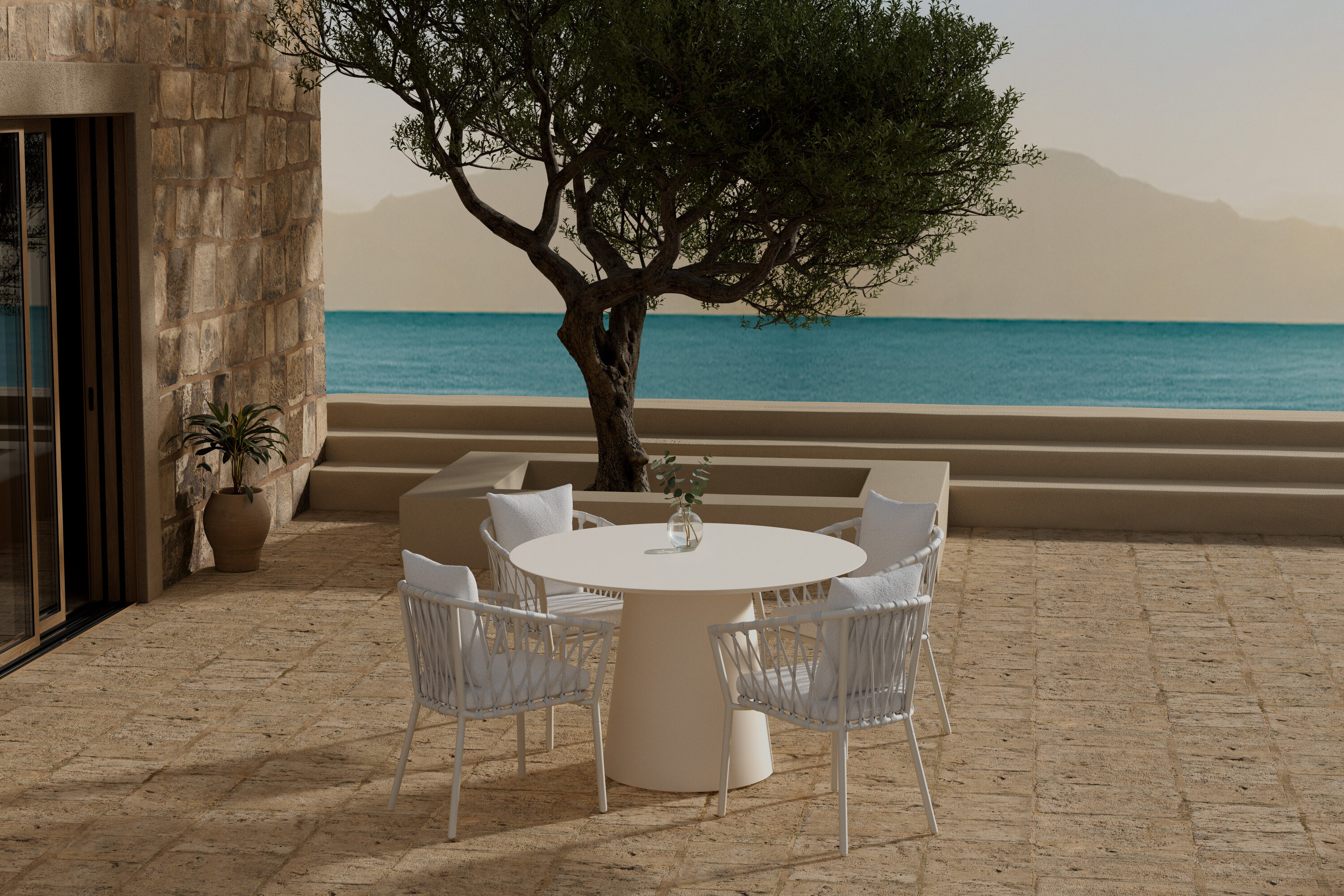 Ensemble repas jardin