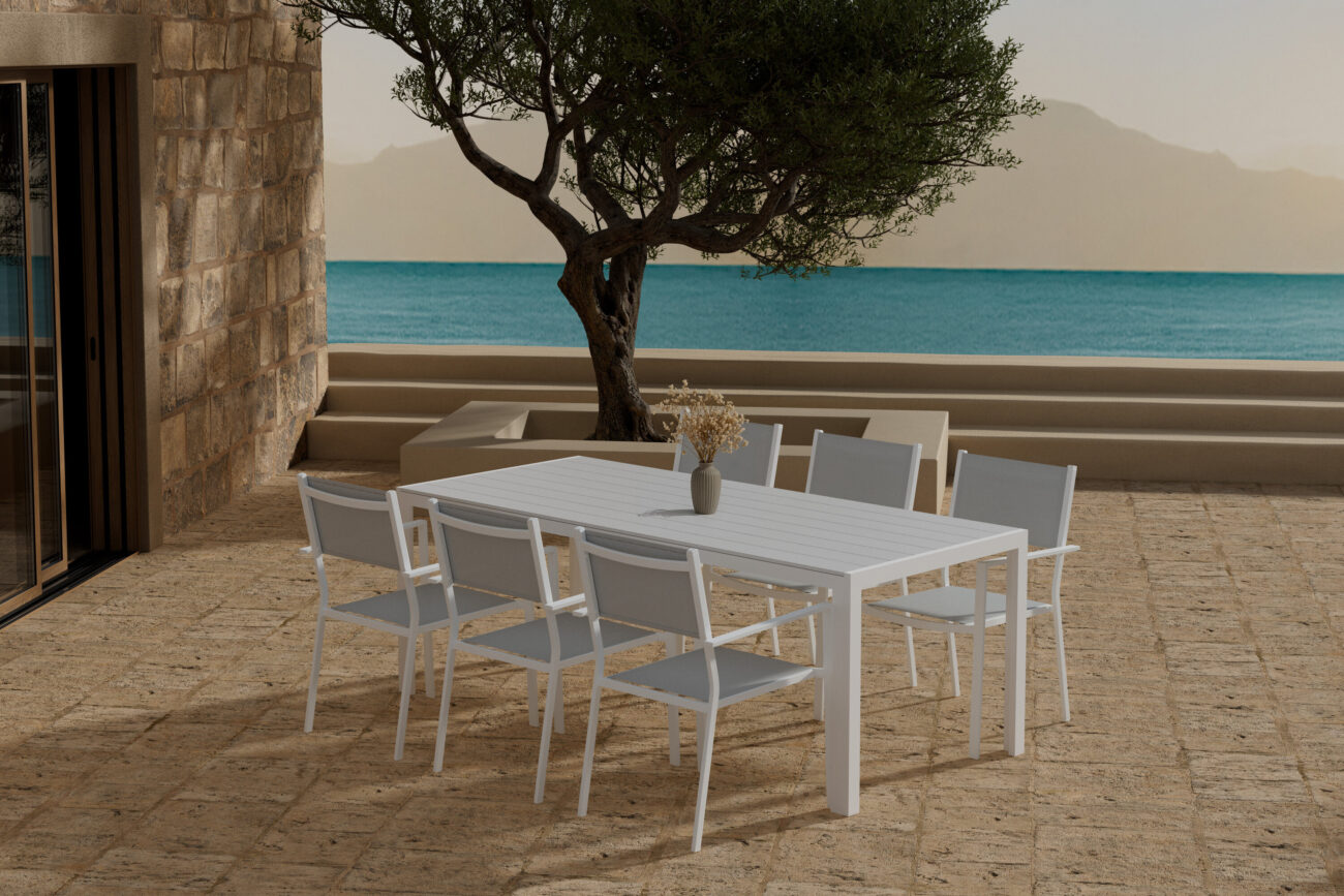 Break, Copacabana – Ensemble repas – Blanc