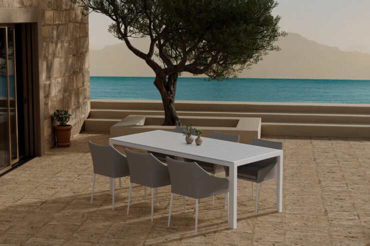 Break, Spoga – Ensemble repas – Blanc