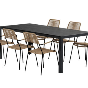 Break, Lindos – Ensemble repas – Noir