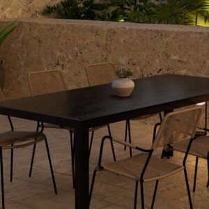 Break, Lindos – Ensemble repas – Noir