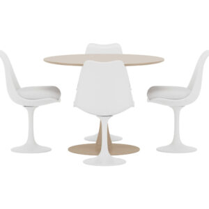 Glade, Hamden – Ensemble repas rond – Beige