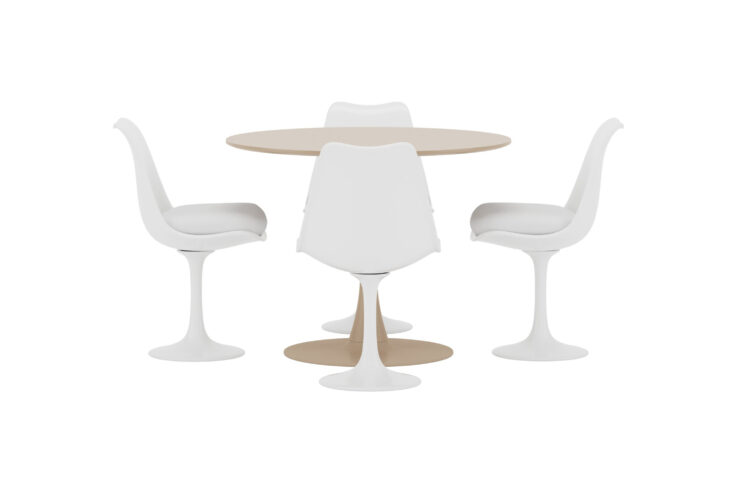 Glade, Hamden – Ensemble repas rond – Beige