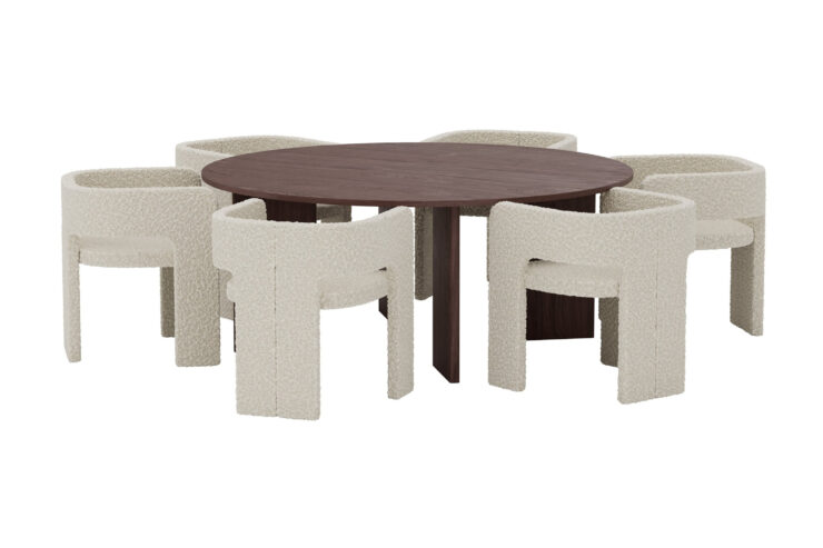 Graos, Kristin – Ensemble repas rond – Moka