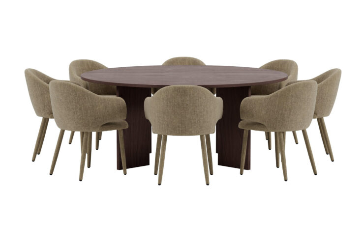 Graos, Evelin – Ensemble repas rond – Moka