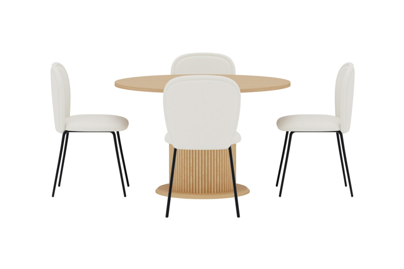 Reko, Carl – Ensemble repas rond – Naturel