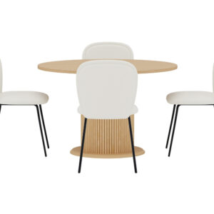 Reko, Carl – Ensemble repas rond – Naturel