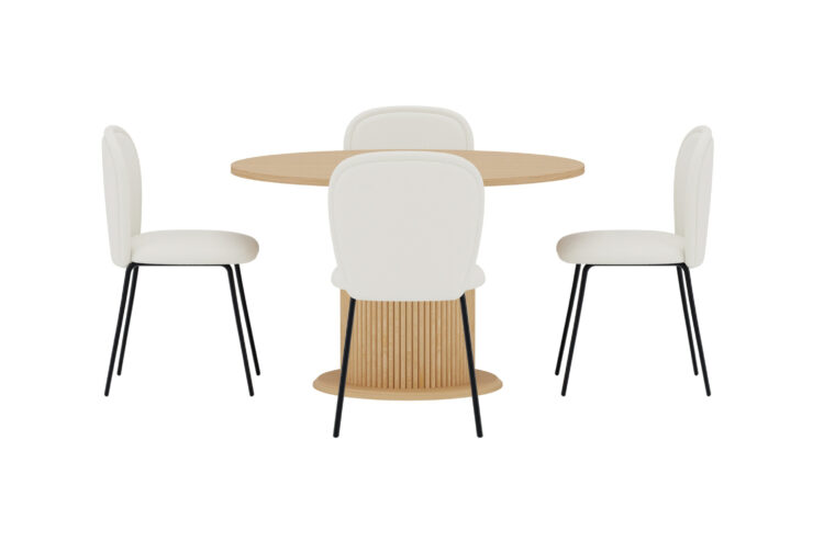 Reko, Carl – Ensemble repas rond – Naturel