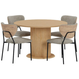 Reko, Butterfly – Ensemble repas rond – Naturel