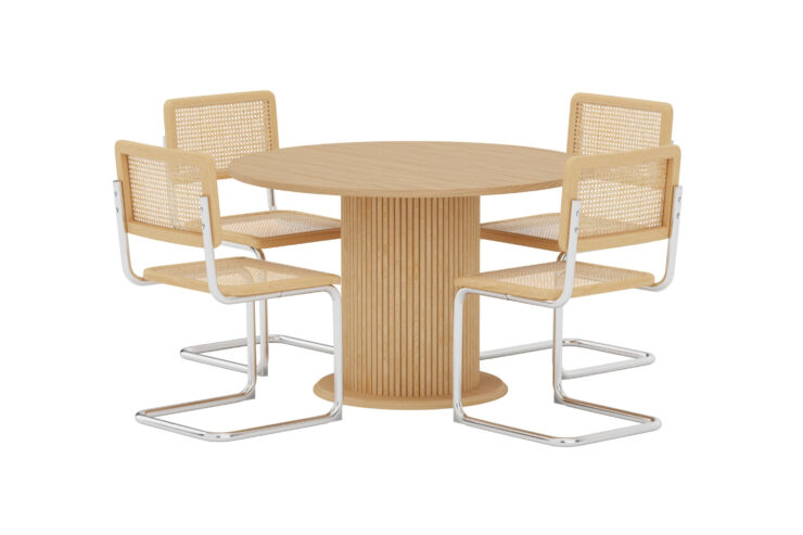Reko, Robert – Ensemble repas rond – Naturel