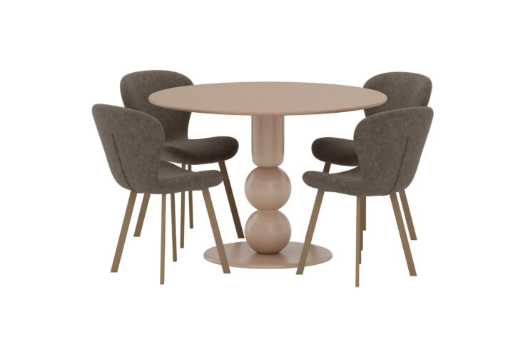 Boule, Lilja – Ensemble repas rond – Beige
