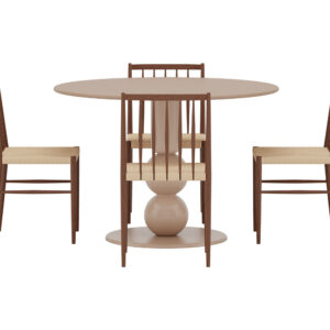 Boule, Enes – Ensemble repas rond – Beige