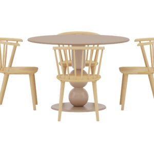 Boule, Bobby – Ensemble repas rond – Beige