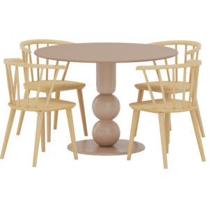 Boule, Bobby – Ensemble repas rond – Beige