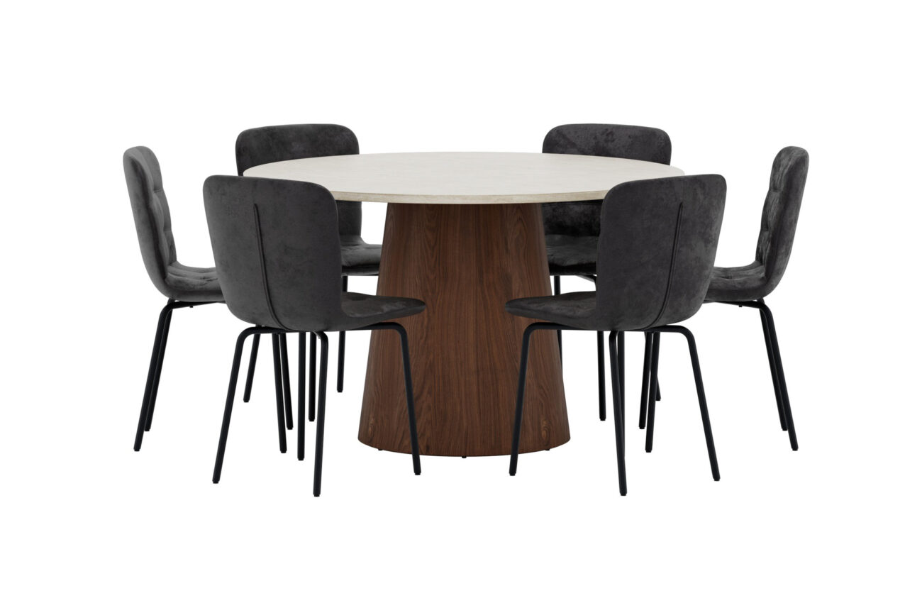 Lanzo, Punsch – Ensemble repas rond – Beige