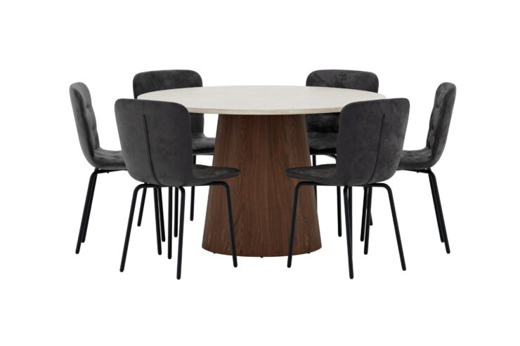 Lanzo, Punsch – Ensemble repas rond – Beige