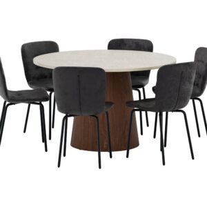 Lanzo, Punsch – Ensemble repas rond – Beige