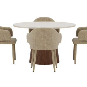 Lanzo, Evelin – Ensemble repas rond – Beige