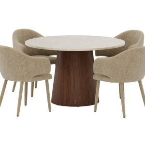 Lanzo, Evelin – Ensemble repas rond – Beige