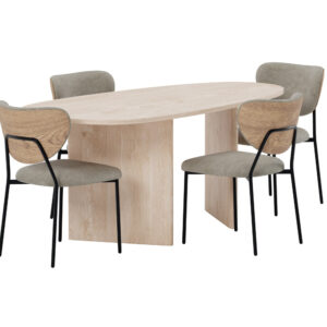 Grönvik, Butterfly – Ensemble repas ovale – Naturel