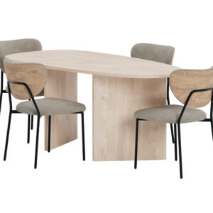 Grönvik, Butterfly – Ensemble repas ovale – Naturel